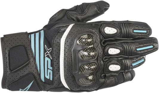ALPINESTARS Women Stella SPX AC V2 Gloves - Black/Teal - XL 3517319-1170-XL