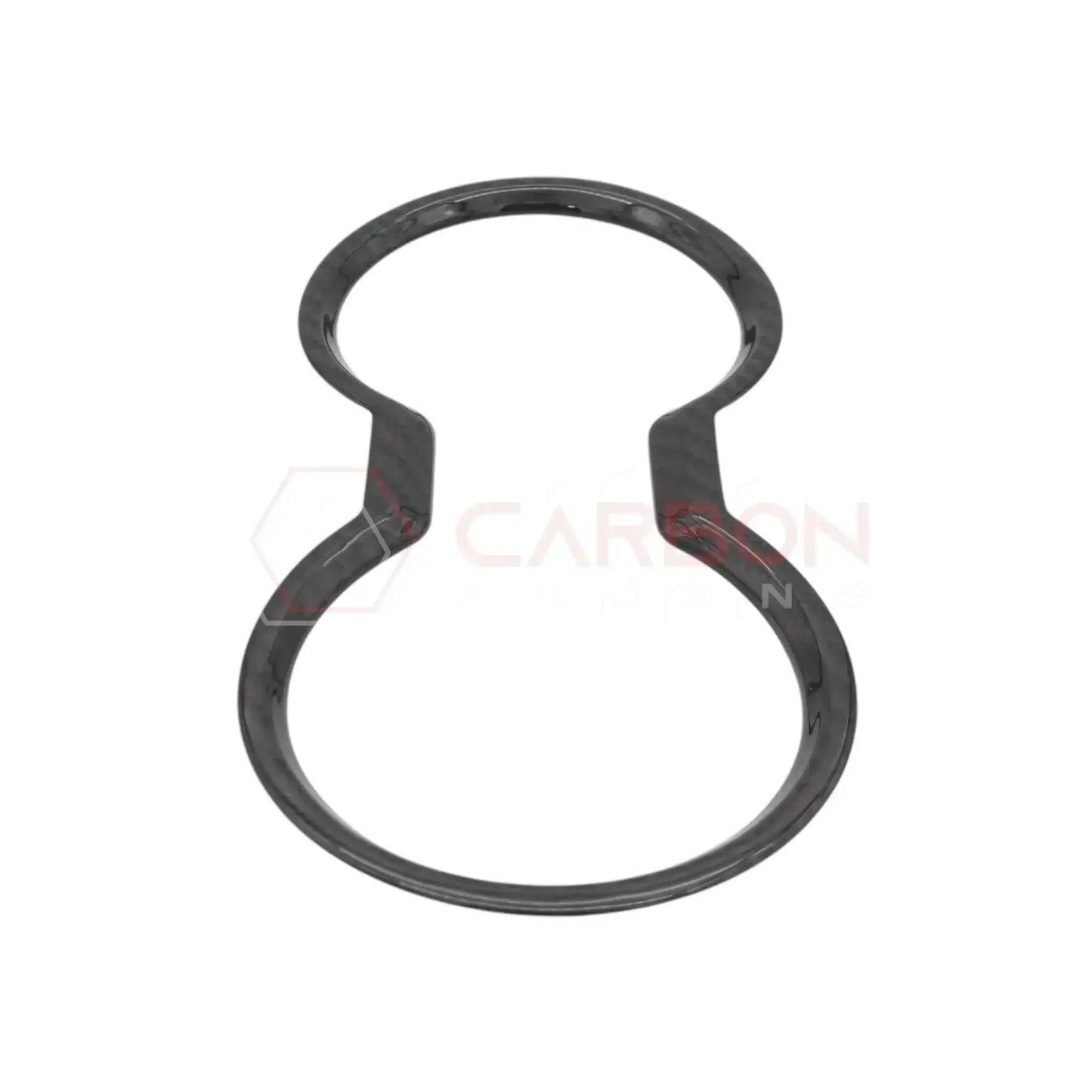 Real Carbon Fiber Cup Holder Trim Cover for 2024+ Ford Mustang