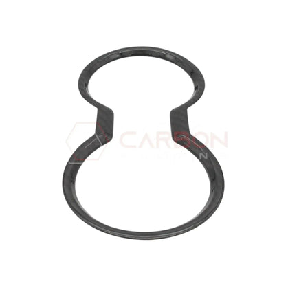 Real Carbon Fiber Cup Holder Trim Cover for 2024+ Ford Mustang