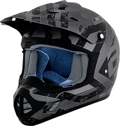 AFX FX-17 Helmet - Attack - Frost Gray/Matte Black - Medium 0110-7138