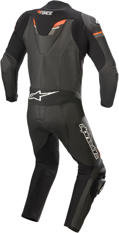 ALPINESTARS GP Force Chaser 1-Piece Leather Suit - Black/Red Fluorescent - US 52 / EU 62 3150321-1030-62