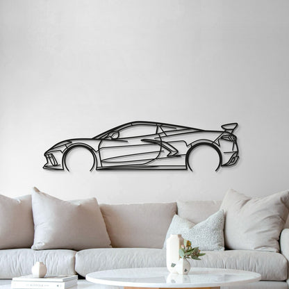 Corvette C8 HTC Metal Car Wall Art - MT0923