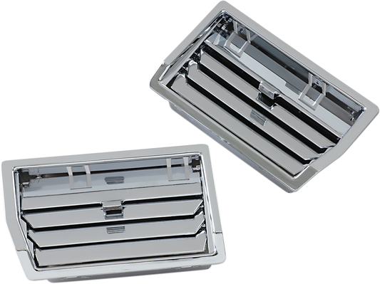 SHOW CHROME Lower Fairing Fresh Air Vents - Chrome 52-552
