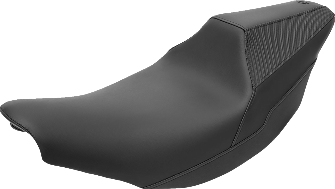 SADDLEMEN Carey Hart Signature Series Seat - Black w/ Black Stitching - Indian '14-'23 I14-07-HART