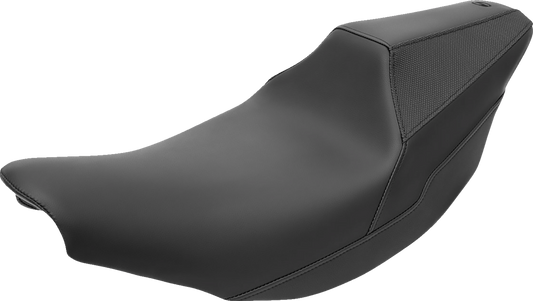 SADDLEMEN Carey Hart Signature Series Seat - Black w/ Black Stitching - Indian '14-'23 I14-07-HART