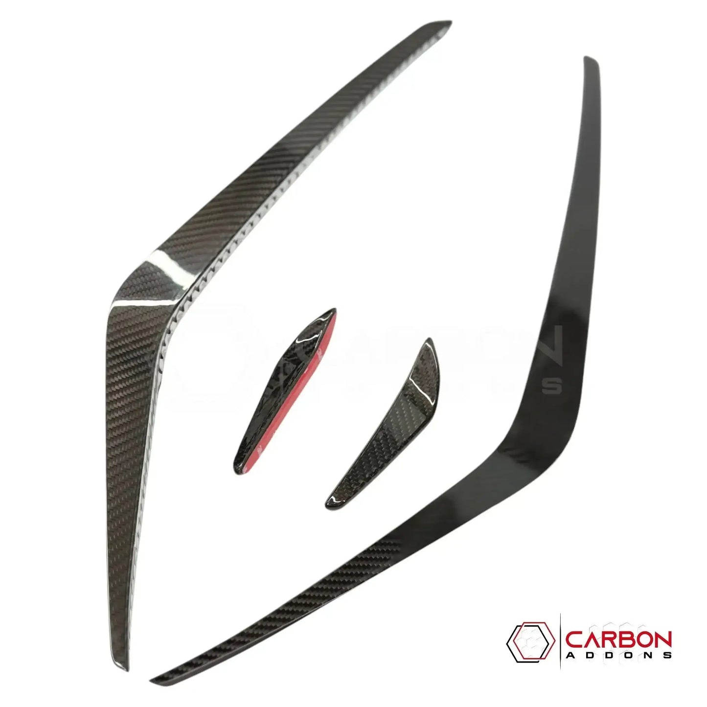 Real Carbon Fiber Aero Canards for 2024+ Ford Mustang GT