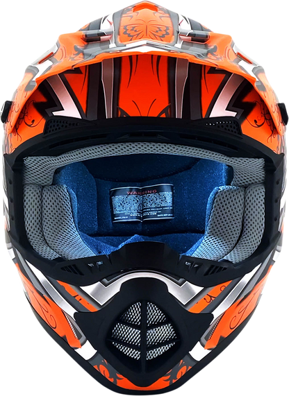 AFX FX-17Y Helmet - Butterfly - Matte Orange - Large 0111-1383
