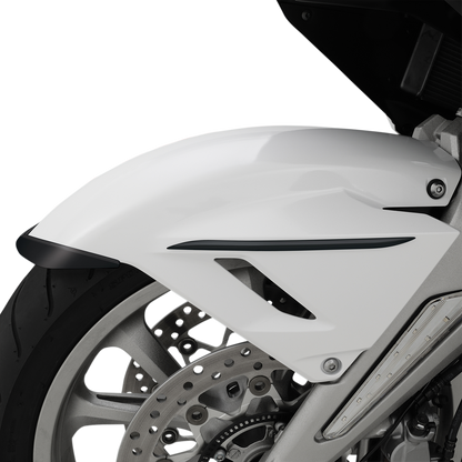 SHOW CHROME Fender Side Accent - Black - Front 52-941BK