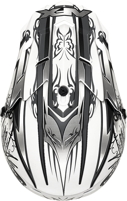 AFX FX-17 Helmet - Butterfly - Matte White - Medium 0110-7128