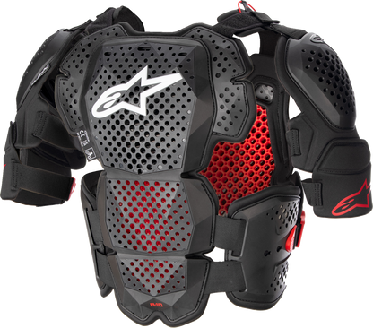 ALPINESTARS A-10 Roost Guard V2 - Black/Red - XS/S 6700523-1431-XS