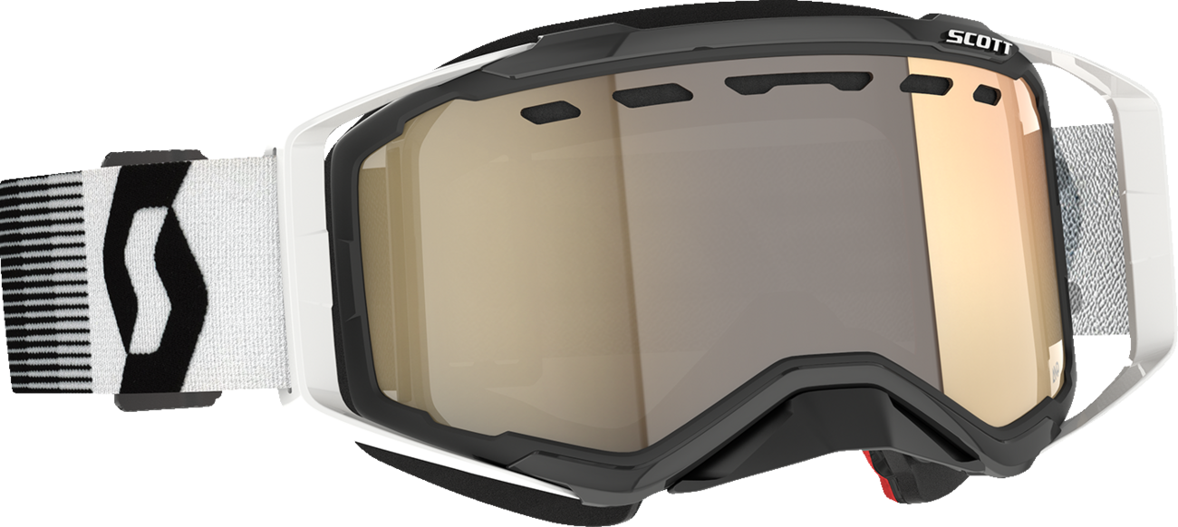 SCOTT Prospect Snow Cross Goggle - Premium Black/White - Light Sensitive Bronze Chrome 278603-7702245