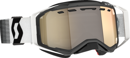 SCOTT Prospect Snow Cross Goggle - Premium Black/White - Light Sensitive Bronze Chrome 278603-7702245