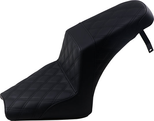 SADDLEMEN Step Up Seat - Full Lattice - Black - Scout Bobber I18-33-175