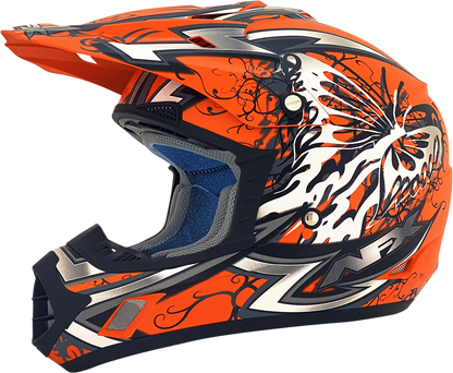 AFX FX-17 Helmet - Butterfly - Matte Orange - XS 0110-7111