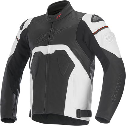 ALPINESTARS Core Leather Jacket - Black/White - US 40 / EU 50 3101316-12-50