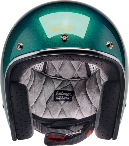 BILTWELL Bonanza Helmet - Metallic Catalina Green - Medium 1001-358-203