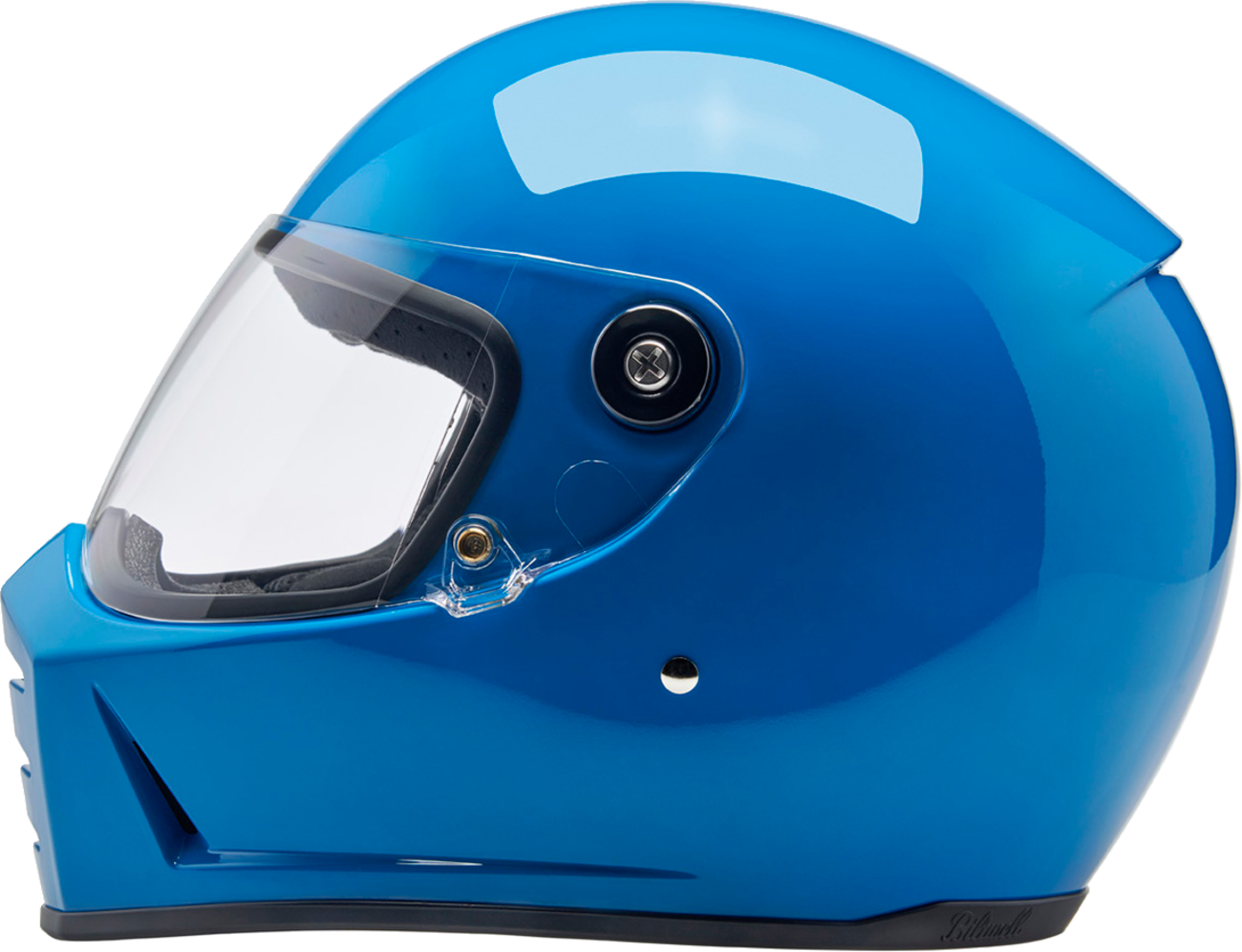 BILTWELL Lane Splitter Helmet - Gloss Tahoe Blue - Medium 1004-129-503