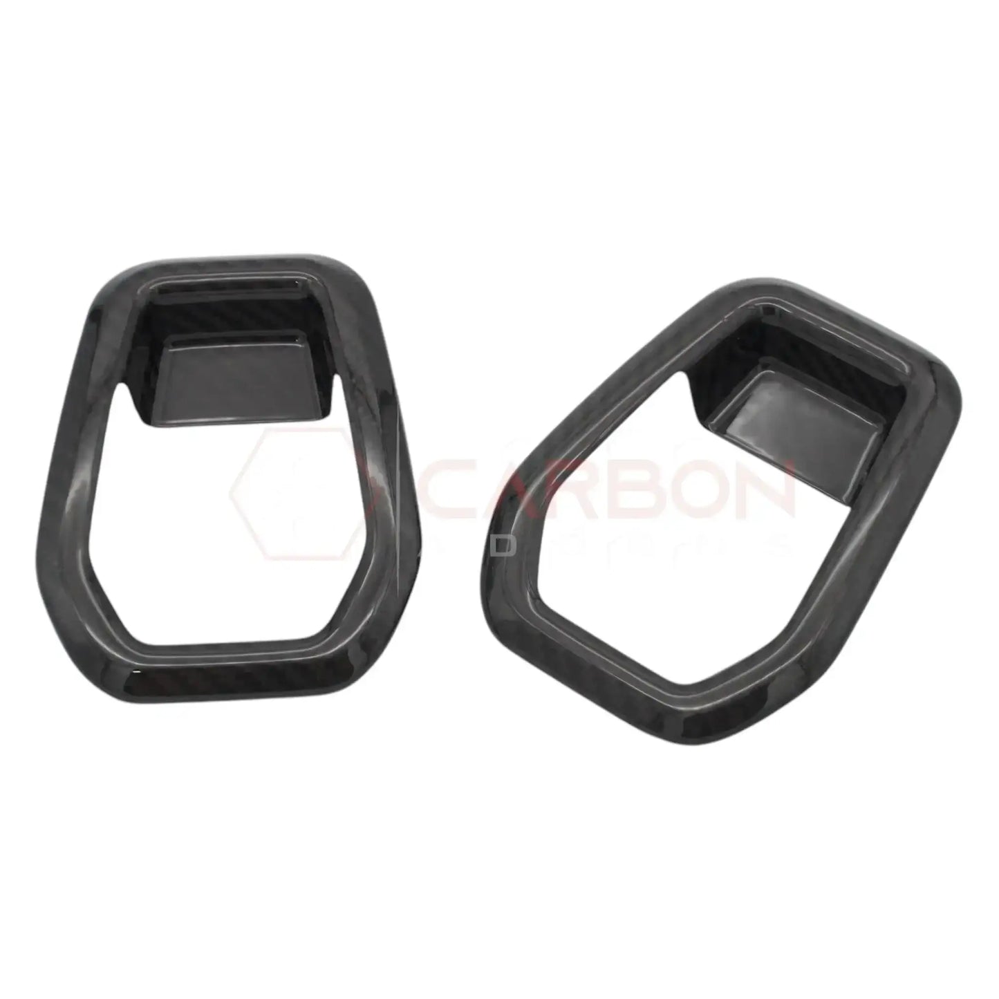 Real Carbon Fiber Seat Release Handle Trim Covers for 2024+ Ford Mustang