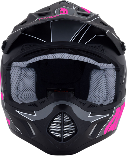 AFX FX-17 Helmet - Aced - Matte Black/Pink - Small 0110-6510
