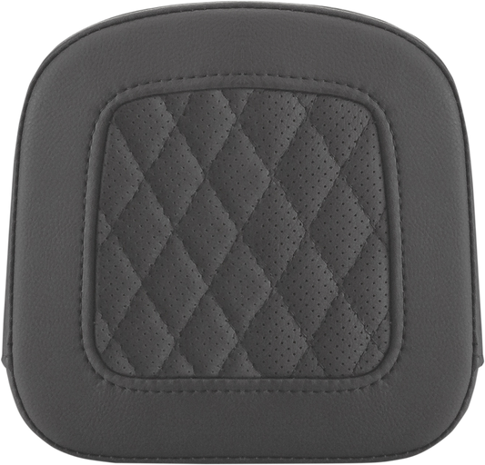 SADDLEMEN Sissy Bar Pad - Lattice Stitched - Black - FL '99-'23 0407SM