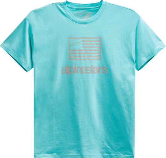 ALPINESTARS Flag T-Shirt - Light Aqua - XL 1213726207206XL