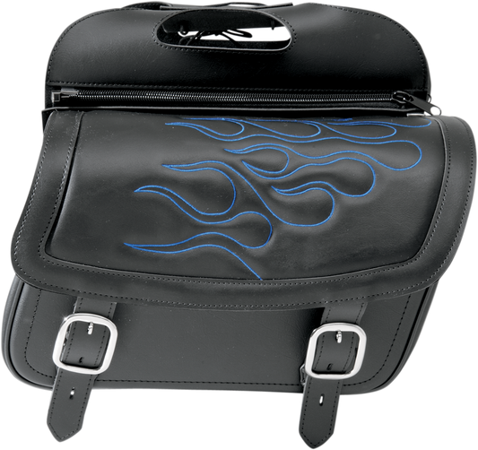 SADDLEMEN Flame Saddlebag - Blue - Jumbo 3501-0774