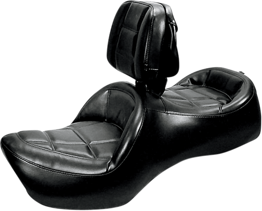 SADDLEMEN Roadsofa Seat - Includes Backrest - Black - GL1200 H923J