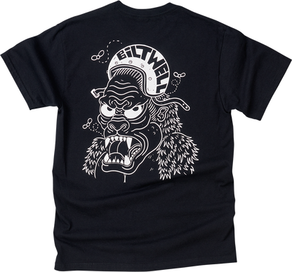 BILTWELL Go Ape T-Shirt - Black - Small 8101-051-002