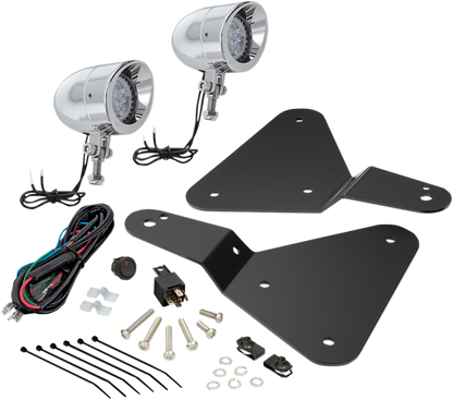 SHOW CHROME Driving Lights - 15-18 Spyder F3 - Chrome 41-301L