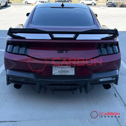 Real Carbon Fiber Rear Diffuser for 2024+ Ford Mustang GT