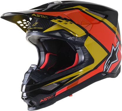 ALPINESTARS Supertech M10 Helmet - Meta 2 - MIPS® - Black/Yellow/Orange - Small 8300422-1549-SM
