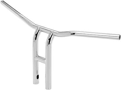 BILTWELL Handlebar - Tyson XL - Pullback - 14" - TBW - Chrome 6264-1055