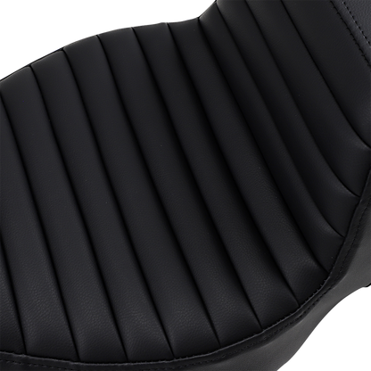 SADDLEMEN Step-Up Seat - Extended Reach - Tuck-n-Roll - Black - FL '08-'23 808-07B-171EXT