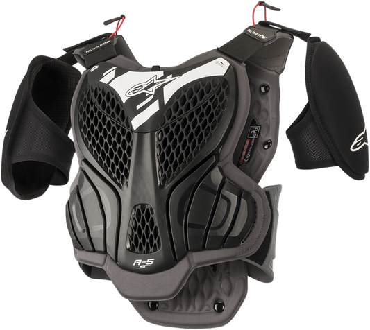 ALPINESTARS Youth A-5s Body Armor - Black/Gray - L/XL 6740518-105-LXL