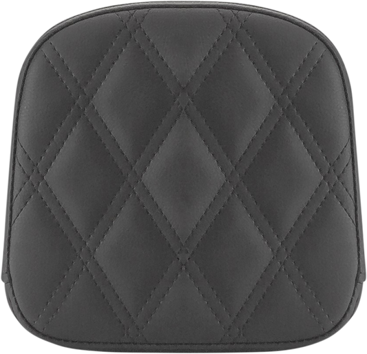 SADDLEMEN Sissy Bar Pad - Lattice Stitched - Black - FL '99-'23 40743
