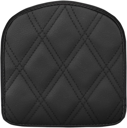SADDLEMEN Sissy Bar Pad - Lattice Stitched - Black 40843