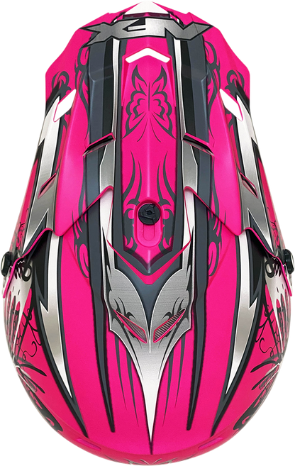 AFX FX-17 Helmet - Butterfly - Matte Hot Pink - XL 0110-7110