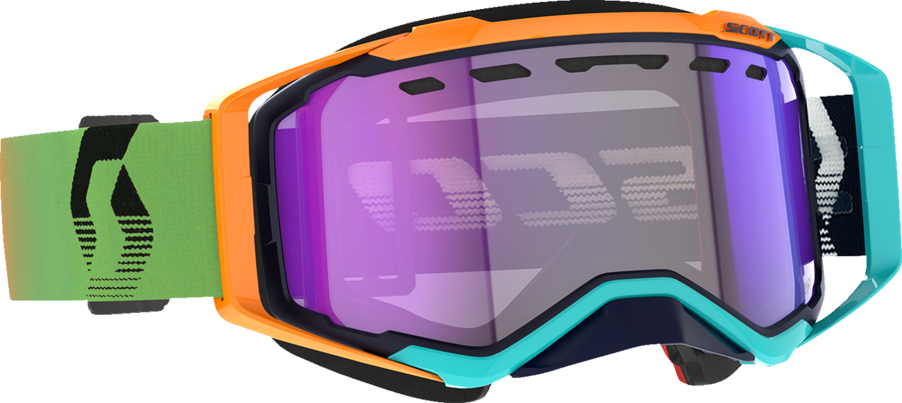 SCOTT Prospect Snow Cross Goggle - Blue/Orange - Light Sensitive Blue Chrome 278603-1454307
