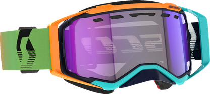 SCOTT Prospect Snow Cross Goggle - Blue/Orange - Light Sensitive Blue Chrome 278603-1454307