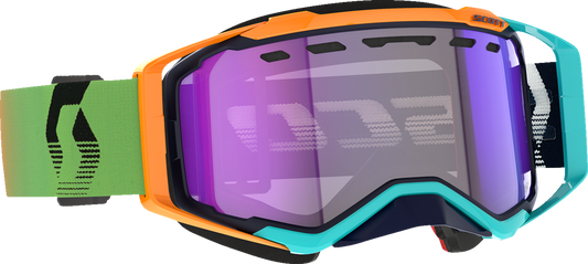 SCOTT Prospect Snow Cross Goggle - Blue/Orange - Light Sensitive Blue Chrome 278603-1454307