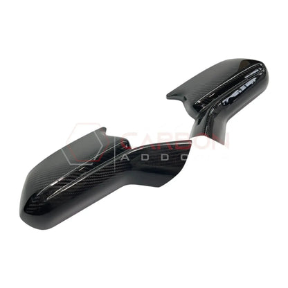 2016-2024 Camaro Real Carbon Fiber M Style Mirror Covers - With Winglet