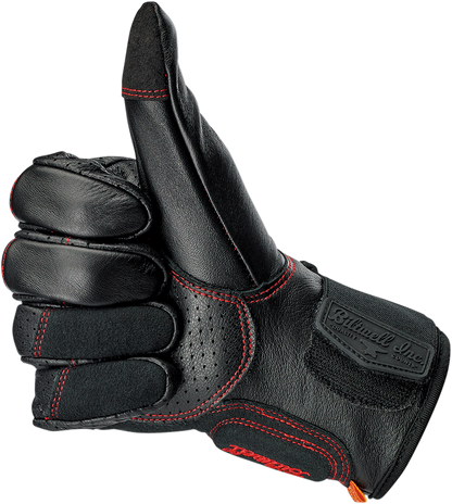 BILTWELL Borrego Gloves - Redline - Small 1506-0108-302