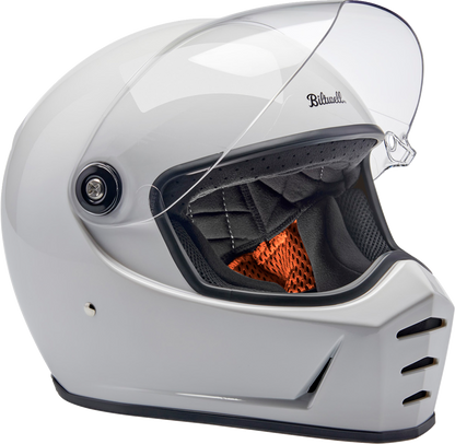 BILTWELL Lane Splitter Helmet - Gloss White - Medium 1004-104-503