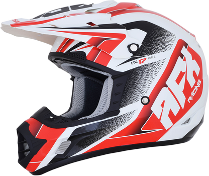 AFX FX-17 Helmet - Force - Pearl White/Red - Medium 0110-5245