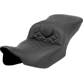 SADDLEMEN  RoadSofa™ Tri Gripper Seat - Standard Reach - No Backrest - FLH/FLT '23-'24 823-07-21000