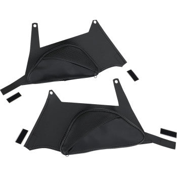 SHOW CHROME Dual Side Tank Pouch - Ballistic w/ Black Stitch - Ryker '19-'24 H40-401CBK