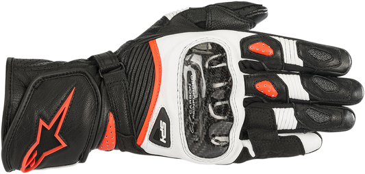 ALPINESTARS Women Stella SP-1 V2 Gloves - Black/White/Fluo Red - Large 3518119-1231-L