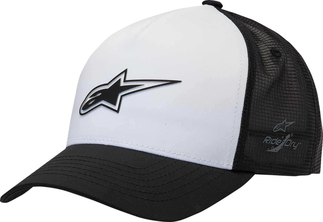 ALPINESTARS Advantage Tech Trucker Hat - White/Black - One Size 1212811602010OS