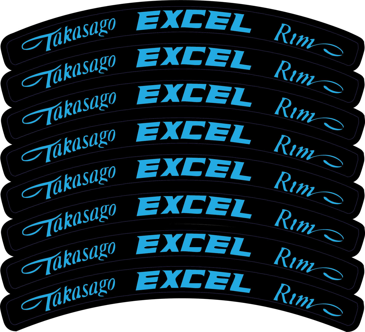 Excel Rim Decals