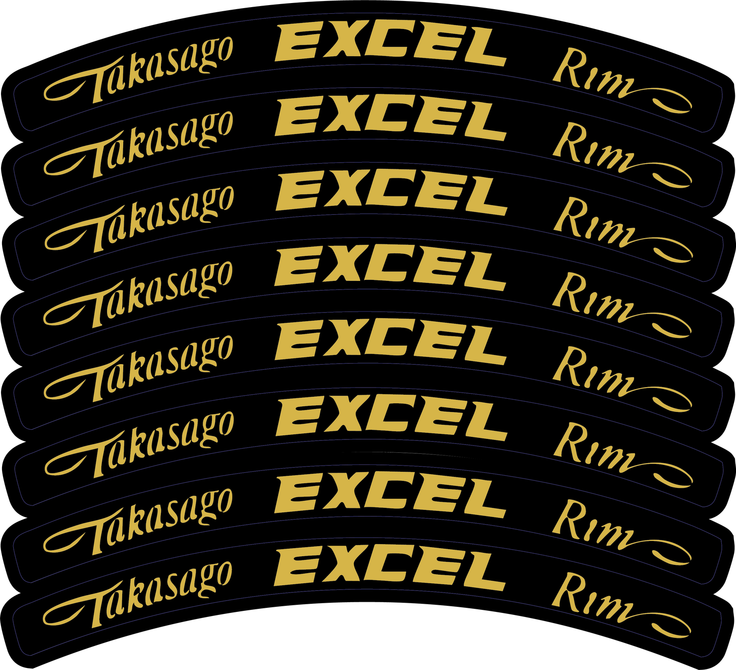 Excel Rim Decals